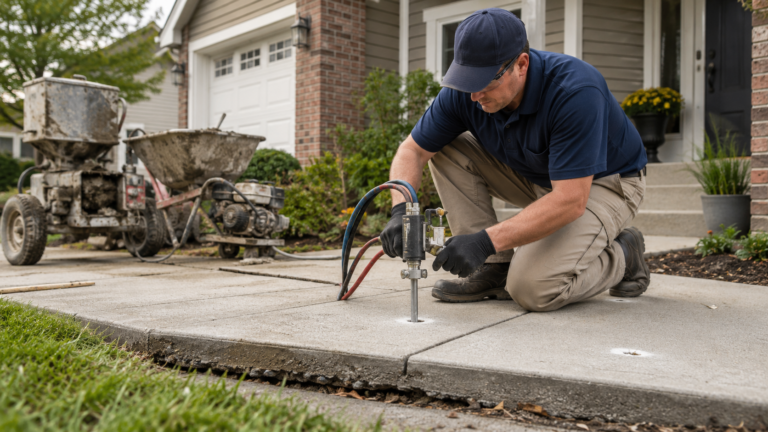 Read more about the article Mudjacking vs. Polyjacking: Which Concrete Leveling Is Right for Me?